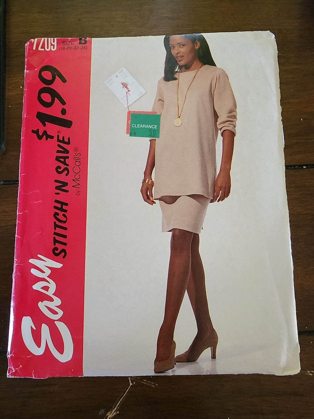 McCall's Women's Two-Piece Skirt Set in Beige